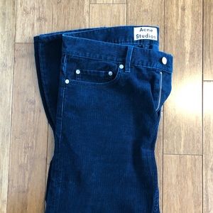 Men’s Acne Studios corduroy Jeans.